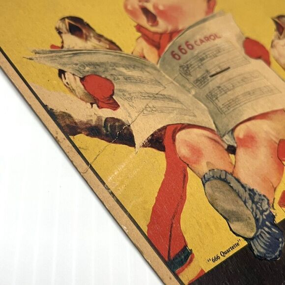 Vintage Advertising Paper Fan 666 QUARTETTE Liquid Tablets Salve - Picture 8 of 8